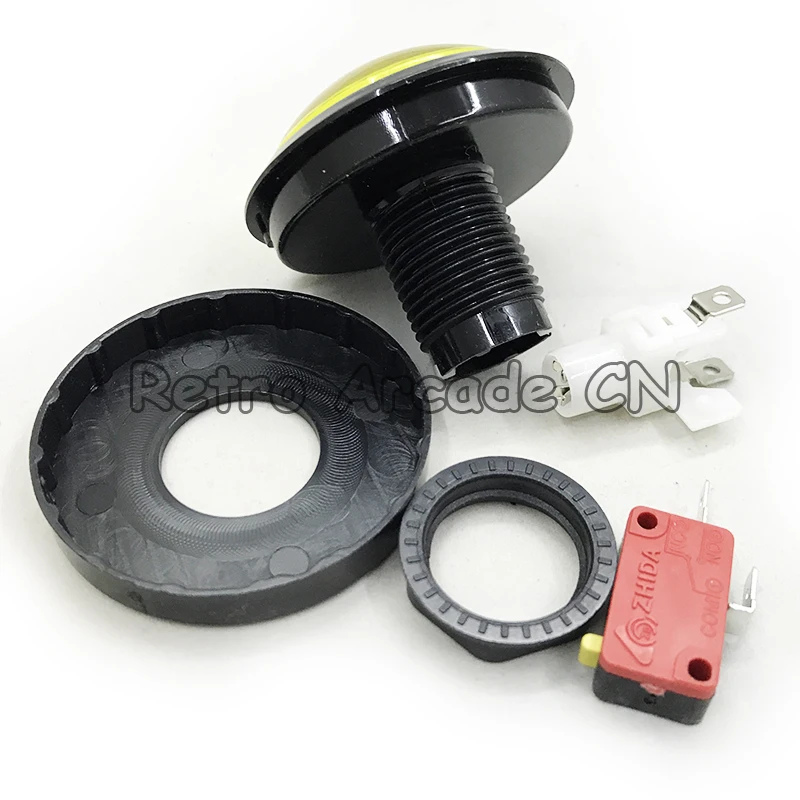 

5pcs / lot 60mm Round Illuminated LED Push Arcade Button with Microswitch for Arcade Game Machine
