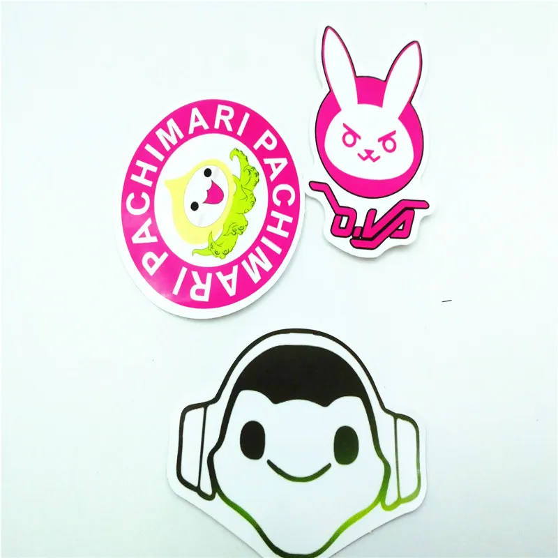 Новинка, 7 шт./лот, 7,5 см наклейка на часы s OW D. VA Pachimari Reaper, наклейка на стену, для ноутбука, детей, сделай сам, наклейка на стену, игрушки, подарки