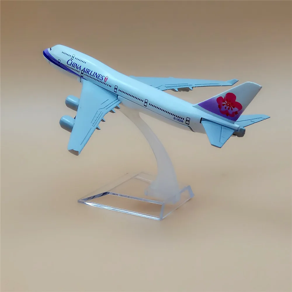 16 см сплав металла воздуха Тайвань Китай авиалиний Boeing 747 B747 400 авиа модель