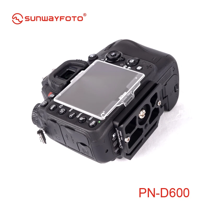 SUNWAYFOTO PN-D600 Штативная головка быстросъемная пластина для Nikon D600 Штативная головка пластина специальная алюминиевая быстросъемная пластина