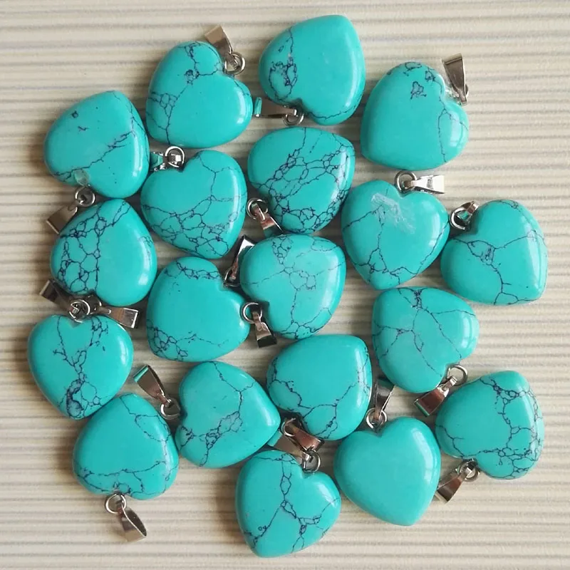 Оптовая продажа 100 шт./лот хит продаж калаитовый камень маленькая любовь подвеска