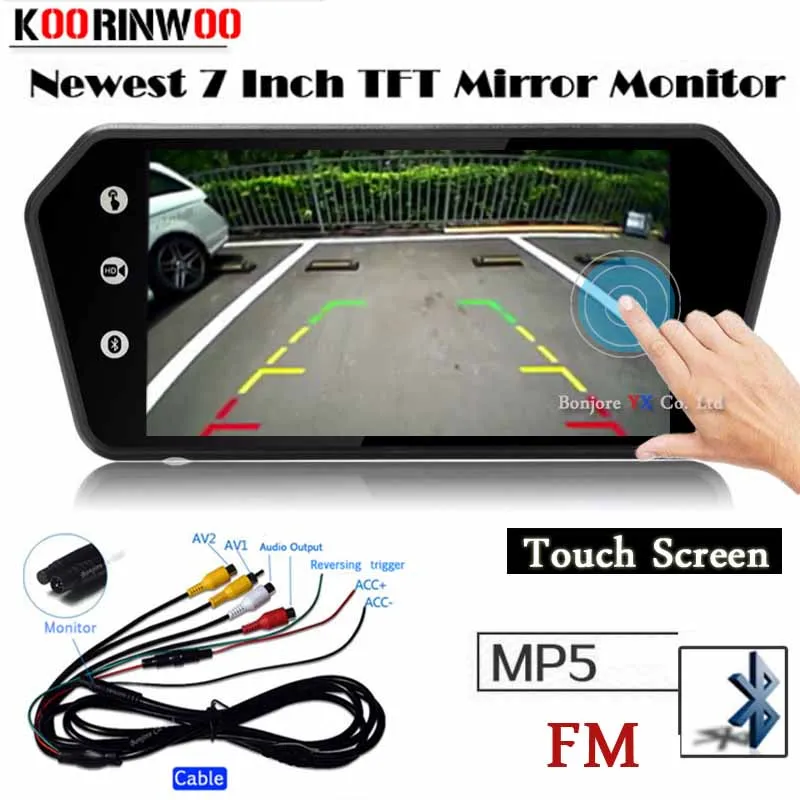 Беспроводной приемопередатчик для автомобиля с сенсорным экраном 1024P MP5 Bluetooth USB FM