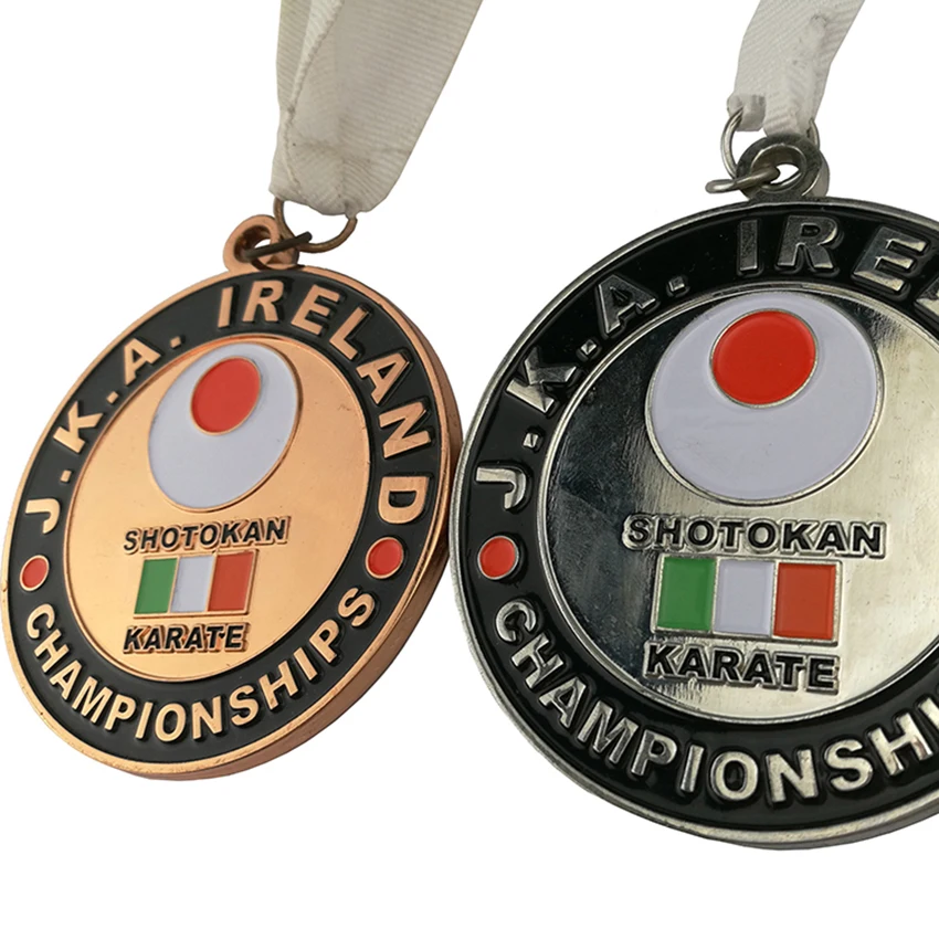 Shiny Silver Sport Medals Customized Logo 70mm Diameter Champion Medal | Дом и сад