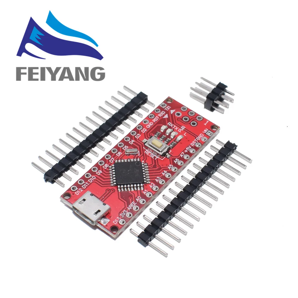 100 шт. мини-usb/MICRO USB Nano 3,0 ATMEGA328P/ATMEGA168P контроллер совместимый NANO CH340 USB драйвер без кабеля