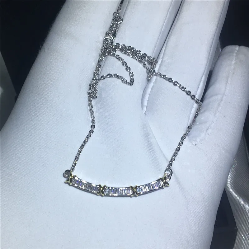 Модные подвески choucong в форме Креста X из настоящего серебра 925 пробы с фианитом 5A