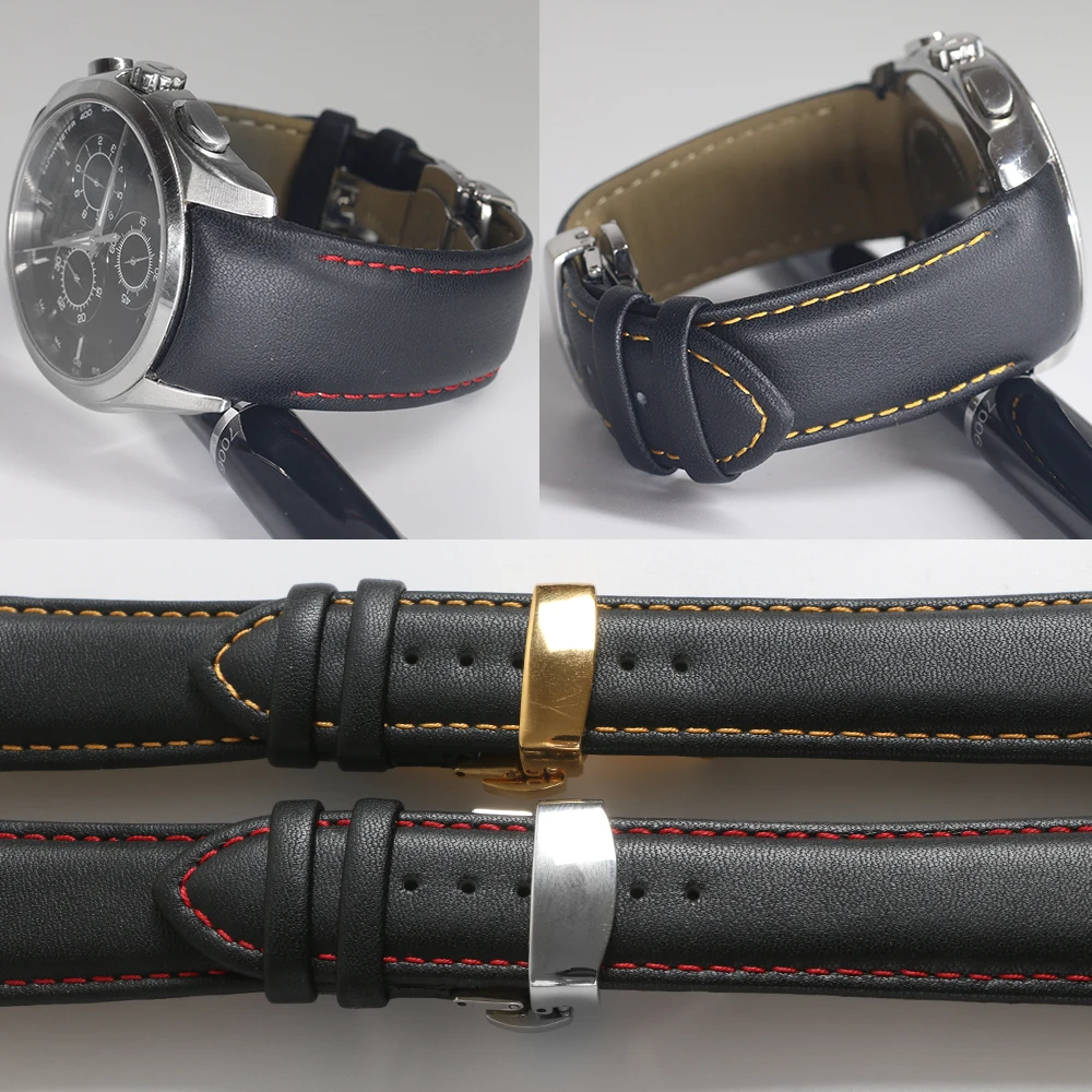 Ремешок для часов Tissot T035 мужской брендовый браслет из 1853 натуральной кожи 22 мм 23 24