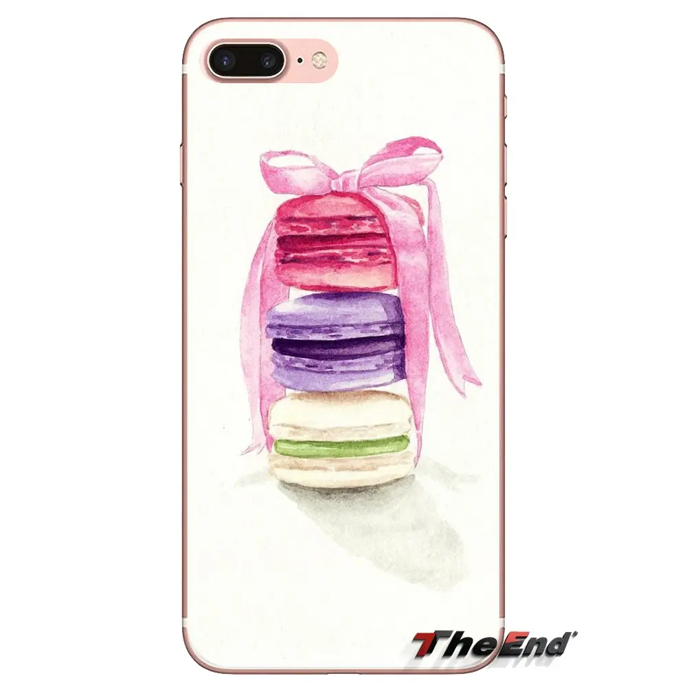 For Oneplus 3T 5T 6T Nokia 2 3 5 6 8 9 230 3310 2.1 3.1 5.1 7 Plus 2017 2018 dessert ice cream Macarons Silicone Phone Cover Bag |