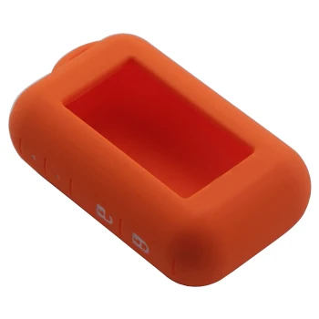 Orange Jingyuqin силиконовый чехол для ключей Starline E90 E63 E91 E61 E95 E66 E60 ЖК-дисплей двухсторонняя Автомобильная сигнализация дистанционный брелок передатчик - Название цвета: Orange