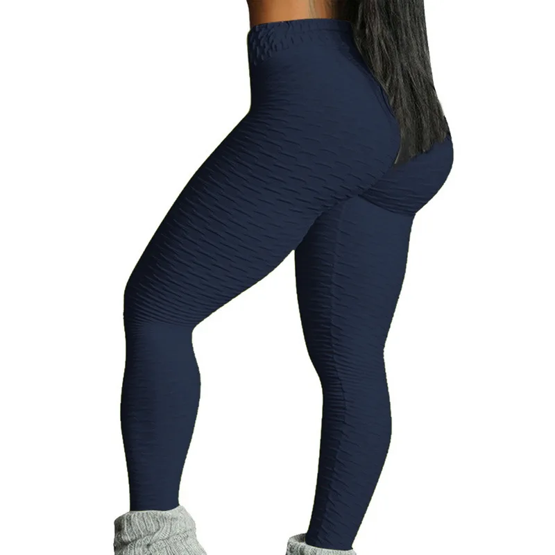 navy pants 10 цветов, женские популярные штаны для йоги, белые спортивные леггинсы, колготки Пуш-ап, для тренажерного зала, для упражнений, с высокой талией, для фитнеса, бега, спортивные штаны - Цвет: navy pants