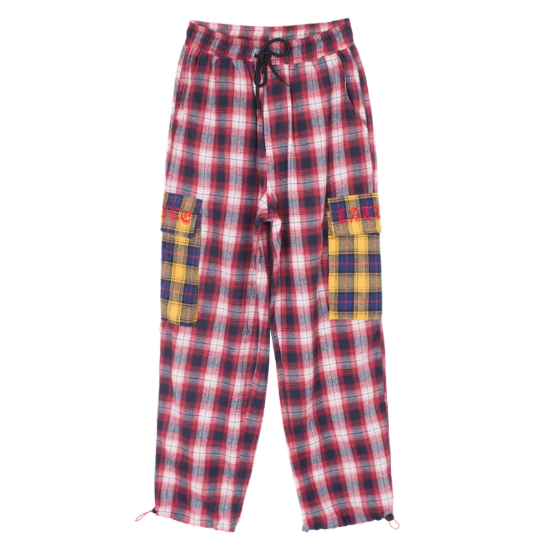 Мужские и женские брюки Guochao прямые в стиле хип-хоп уличная мода | Женская одежда