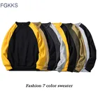 Мужской пуловер с капюшоном, кофта с капюшоном, европейские размеры, осень FGKKS модные брендовые г., 2020