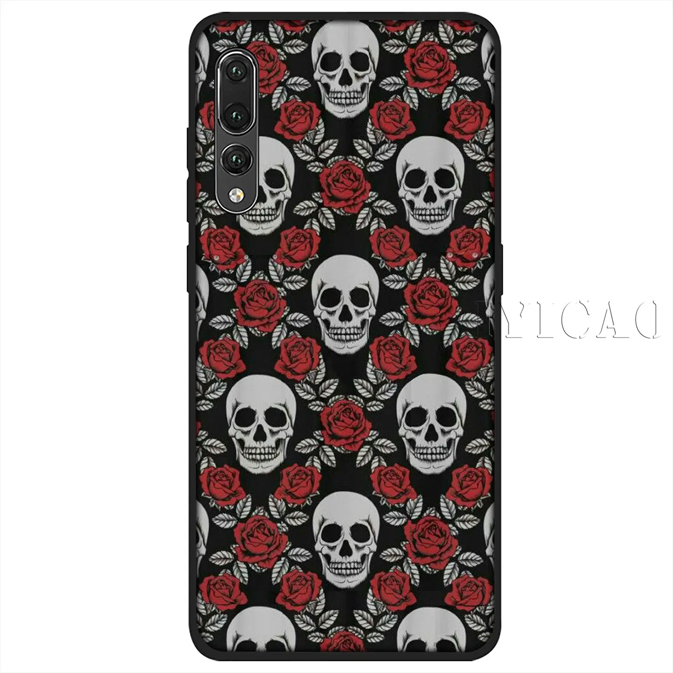 IYICAO Satanic Skull Soft Silicone Phone Case for Huawei P30 P20 Pro P10 P9 P8 Lite Mini 2017 2016 2015 P smart Z 2019 Cover |