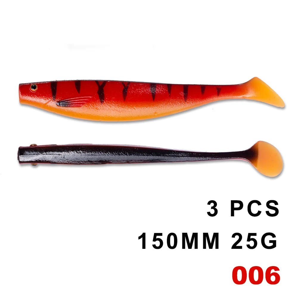 HUNTHOUSE fox similar pro shad teez большая Мягкая приманка 12 см 15 см 18 см pro shad Приманка berserk морской бас для ловли щуки zander - Цвет: 150mm 006-3