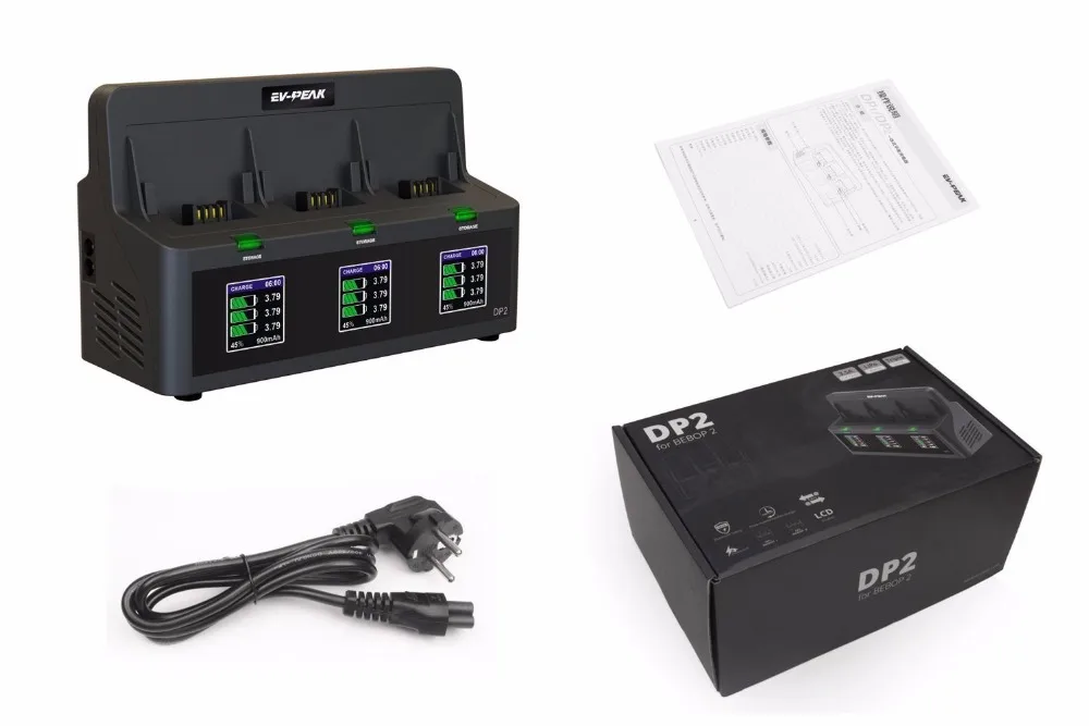 EV-PEAK DP2 3 канала 35 W/CH 3.5A/CH 2 зарядное устройство с балансовым током 400mA для Модель