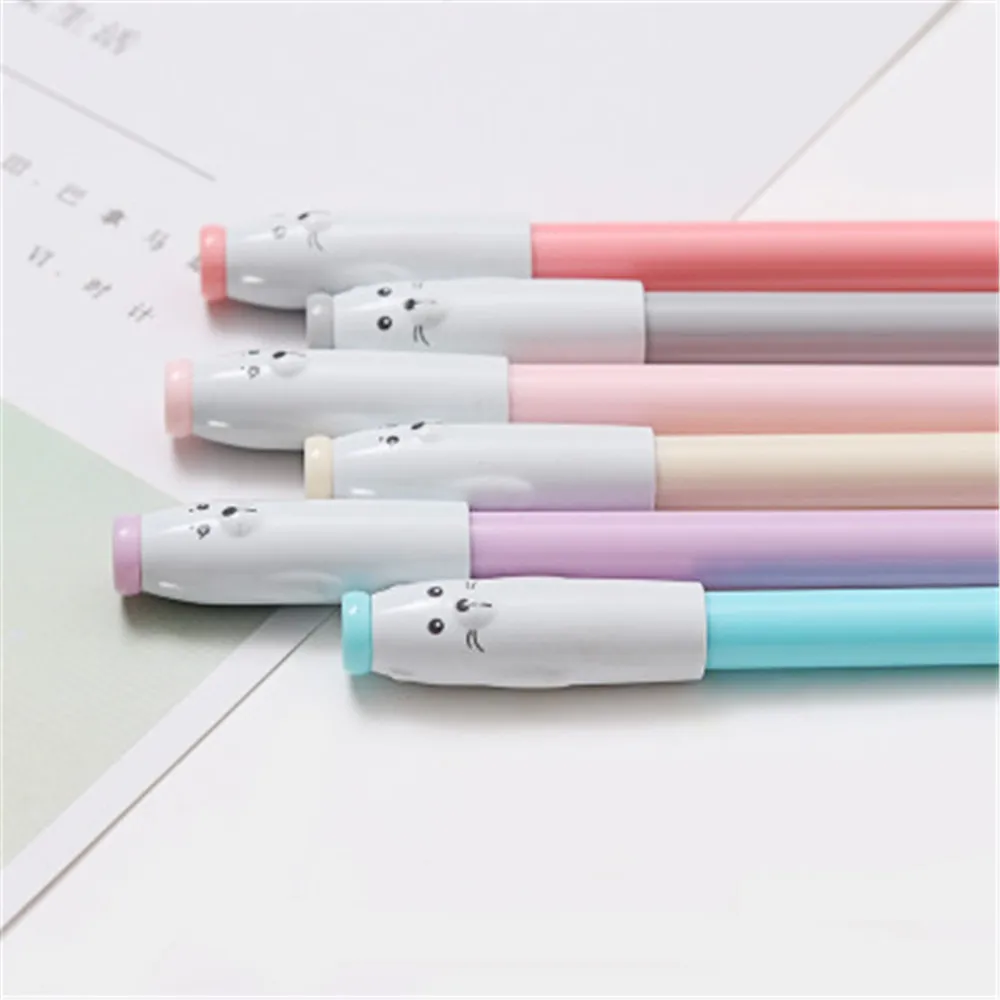 1 шт. новинка шапка с животным выражением гелевая ручка для школы офиса поставка