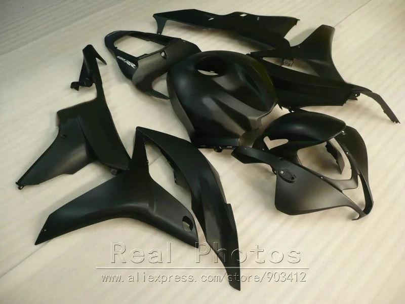 Высококачественные пластиковые обтекатели для Honda CBR600RR 2007 2008 матовые черные