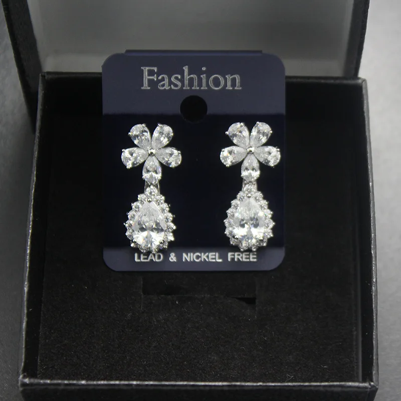 Цветочная подвеска новинка стильные женские серьги лидер продаж висячие в форме