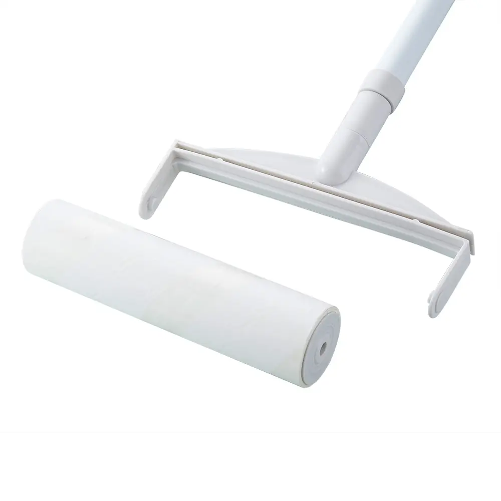 Sticky Mop with Extendable Handle Paper Roller 60 Sheets Floor Sweepers Cleaning for Remover Hair Lint Dust Fluff | Дом и сад