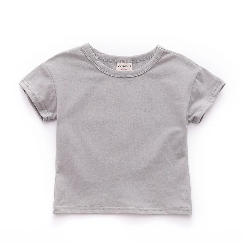 

Summer Children T-shirt Solid Color Girls Shirts 12M-7T Tops For Boys Girls Cotton Kids Tees Short Sleeve Boy Girl tshirts