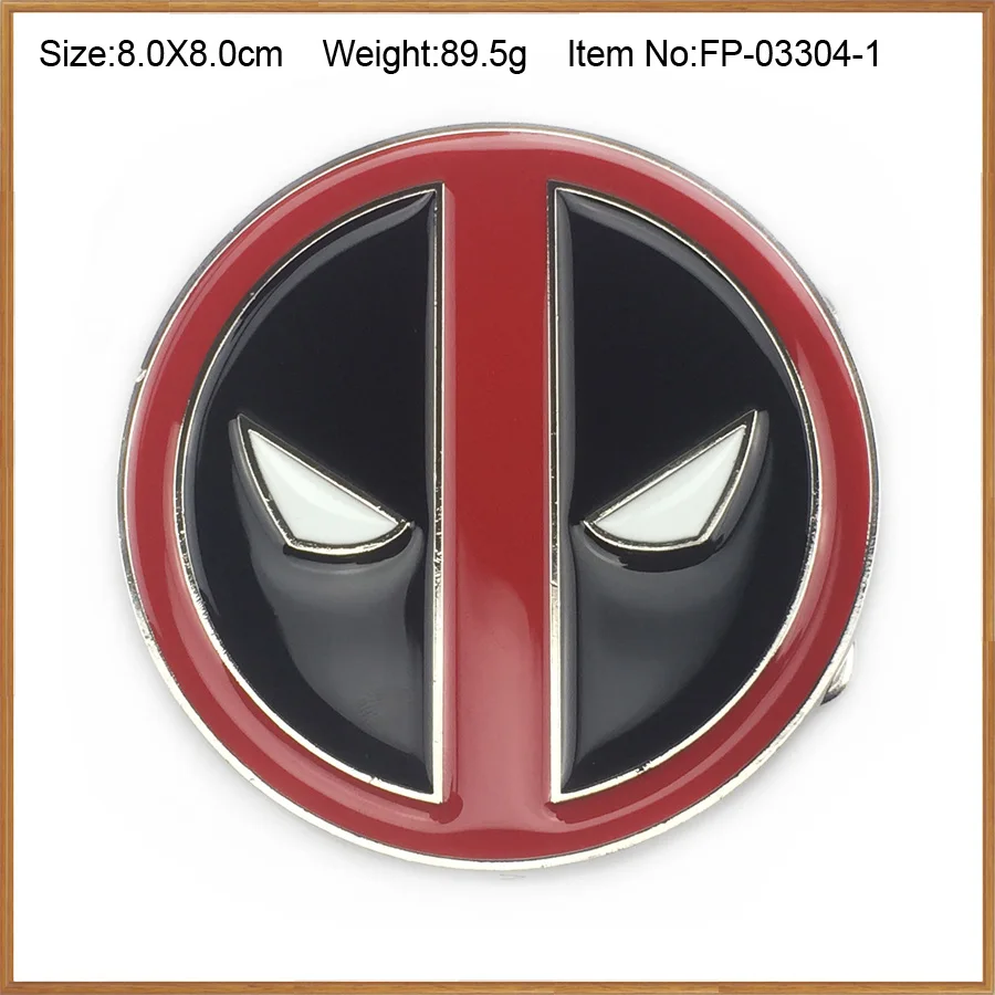 BuckleClub zinc alloy deadpool film cowboy jeans gift belt buckle FP-03304-1 silver finish 4cm width loop drop shipping | Дом и сад
