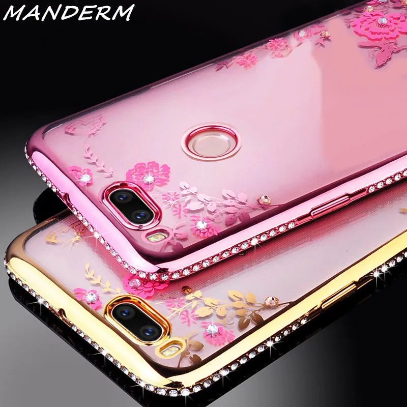 Xiao mi A1 случай эксклюзивная модная горный хрусталь ТПУ Fundas задняя крышка для сяо 5X