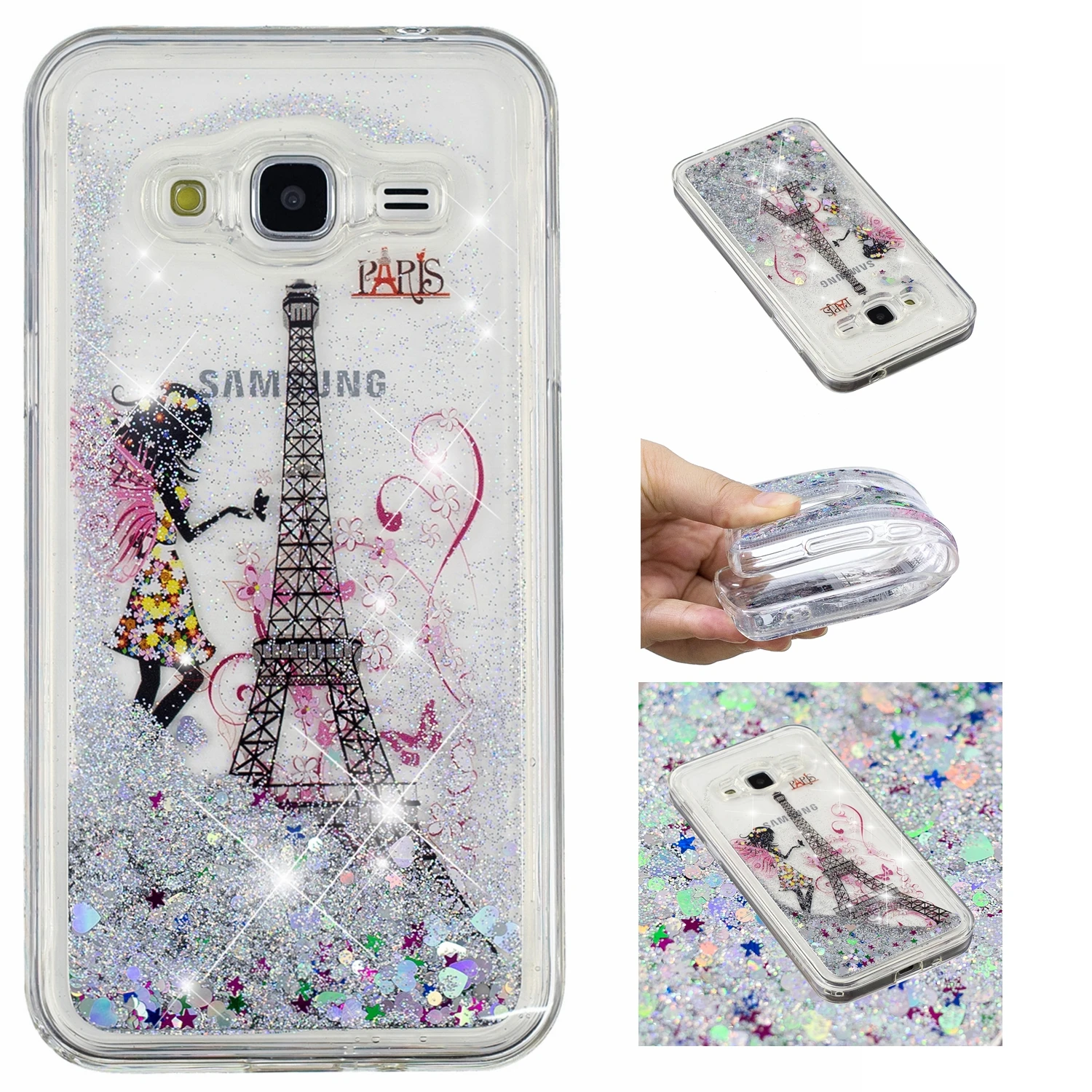 Блестящий Жидкий чехол для samsung J3 J320 SM-J320F SM-J320H SM J320F J320H J320FN чехол телефона для SM-J320F/DS glshst