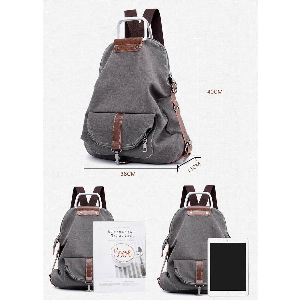 2018 модный рюкзак для женщин студенческий школьный отдыха Холщовый женский ранец