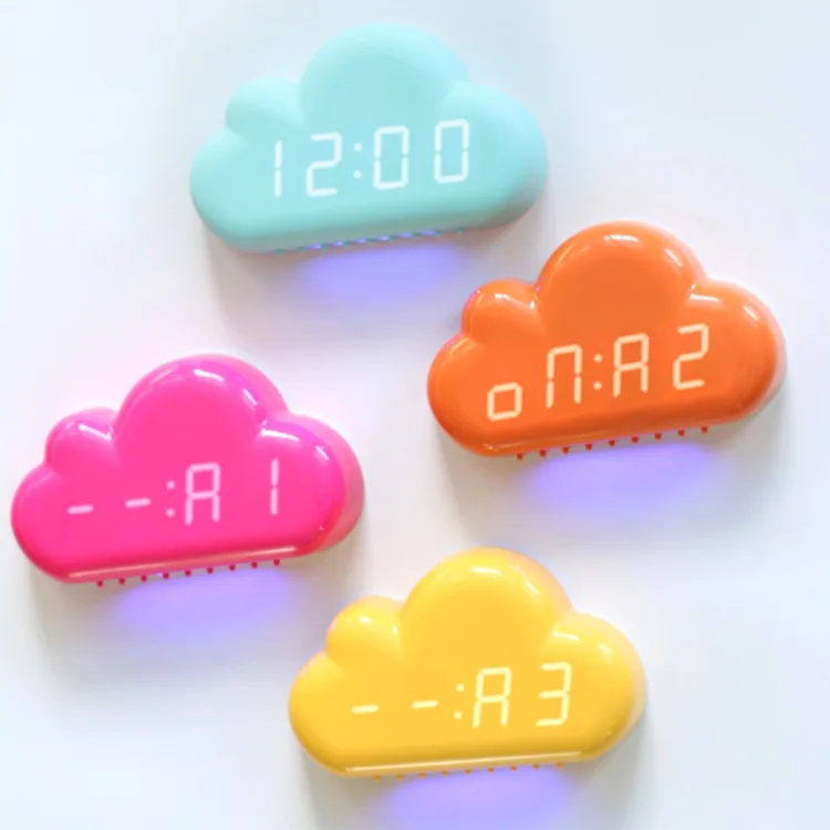Креативный облачный будильник Ультра тихий светодиодный электронный сонный