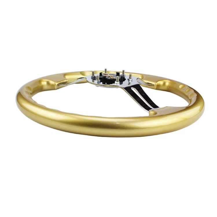 Серебряный Новый 350 мм 14 дюймов Руль ABS руль|abs steering wheel|abs steeringsteering wheels abs |