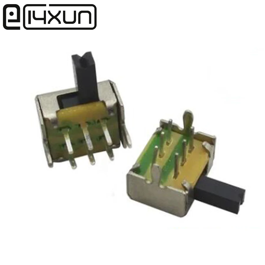 EClyxun 20 шт. SK22D07 6-контактный переключатель ВКЛ/ВЫКЛ 2x3P Прямоугольный 2P2T ручка