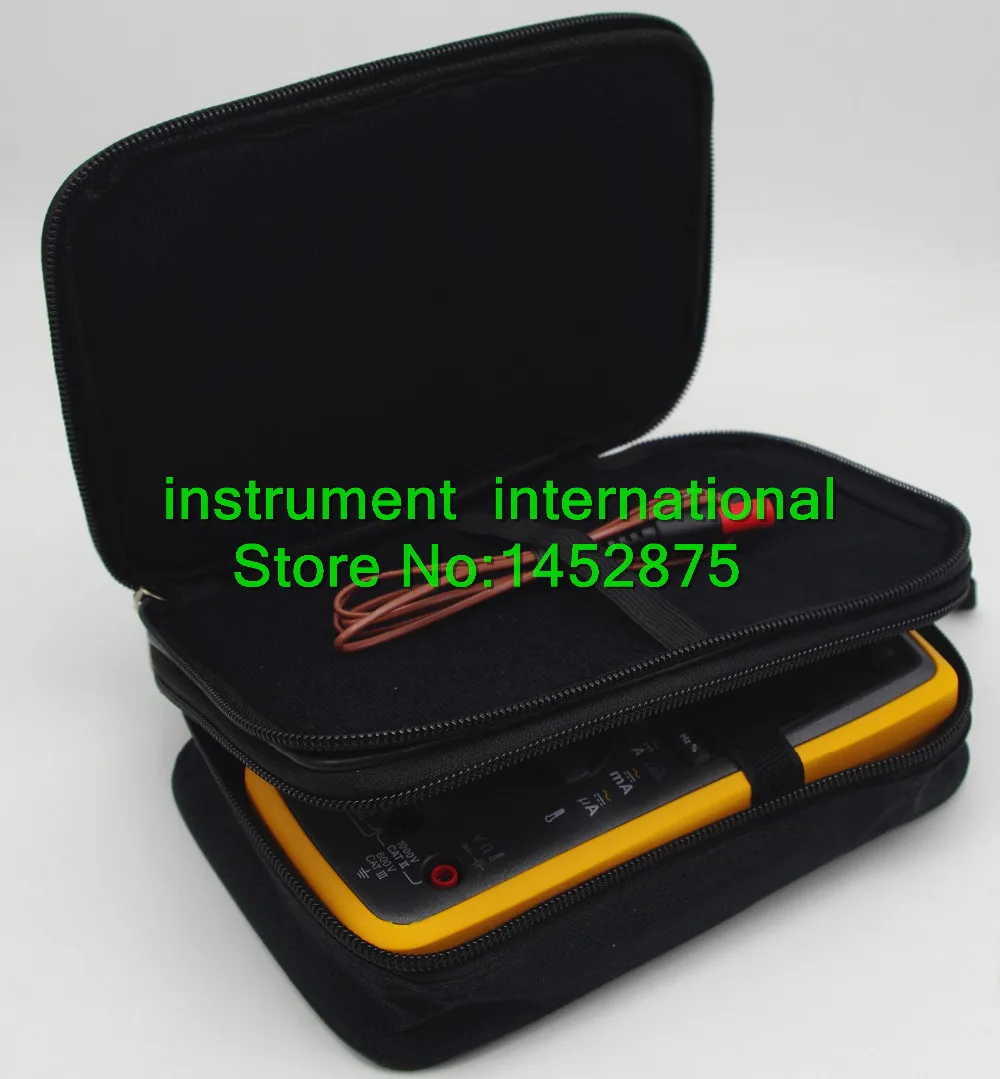 Double Layer Zipper Carrying Case / Bag for Multimeters. Fits UT61E Fluke 87V 15B 17B 18B 115 116 117 175 177 179 705 707 | Инструменты