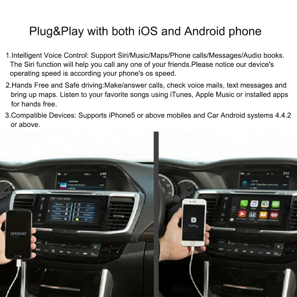 12 В USB Bluetooth ключ автомобильный навигационный плеер Apple Carplay для iOS CarPlay Android Авто