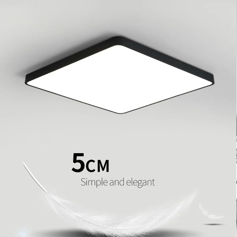 2017 дар ультра-тонкий прямоугольник потолка Освещение светильники