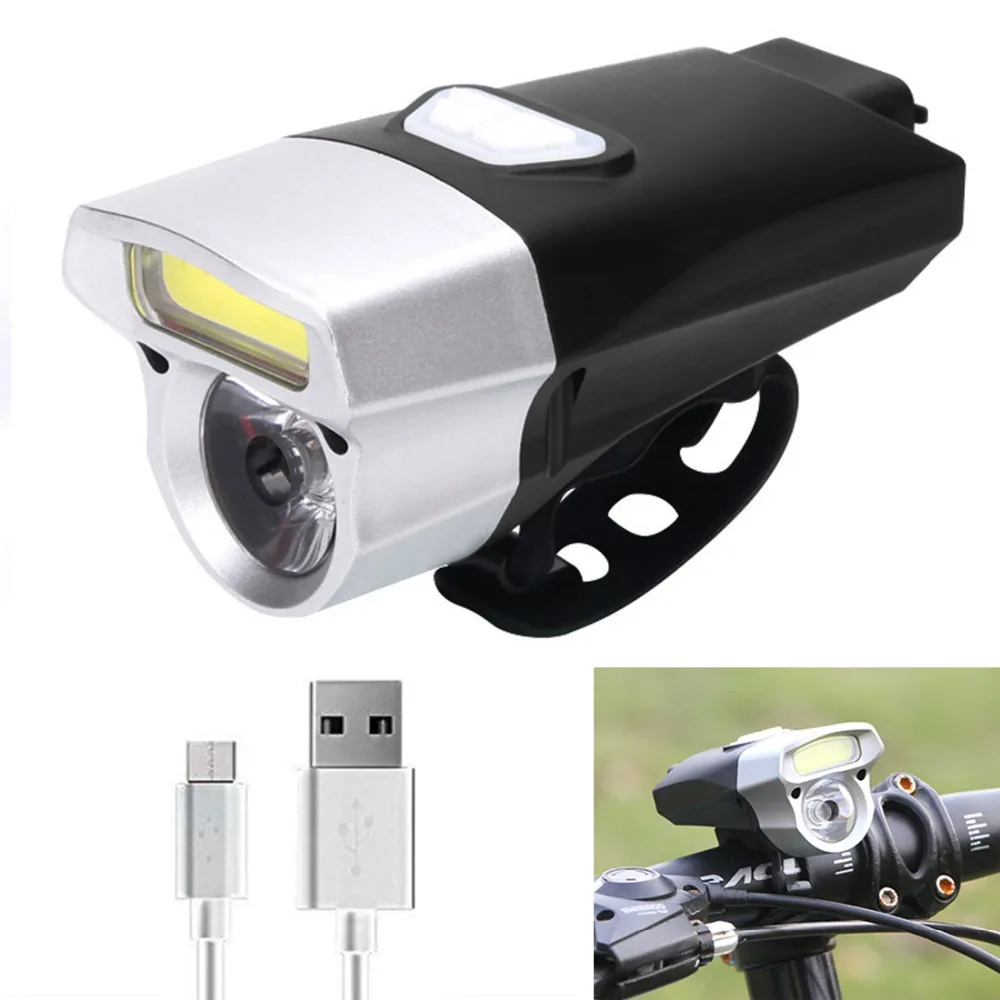NEWBOLER 350 люмен фонарь для велосипеда USB Велоспорт велосипед спереди фары MTB