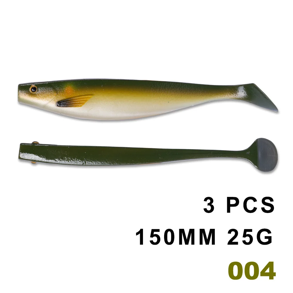 150mm 004-3 HUNTHOUSE fox similar pro shad teez большая Мягкая приманка 12 см 15 см 18 см pro shad Приманка berserk морской бас для ловли щуки zander - Цвет: 150mm 004-3