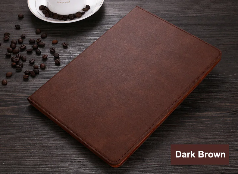 Dark Brown Откидной Чехол-книжка для планшета для iPad Air 2, тонкий чехол из искусственной кожи и мягкого ТПУ с подставкой для iPad Air 2 1 iPad 9,7, автоматический режим сна - Цвет: Dark Brown