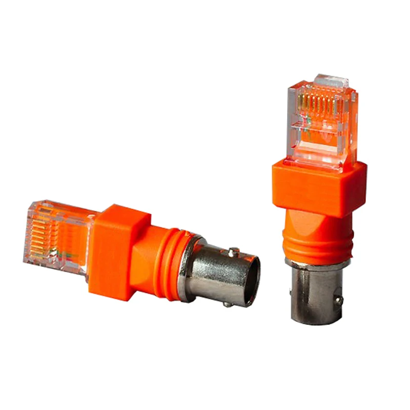 6 шт./лот BNC Female to RJ45 male adapter коннекторы Шасси Панель Крепление Монитора
