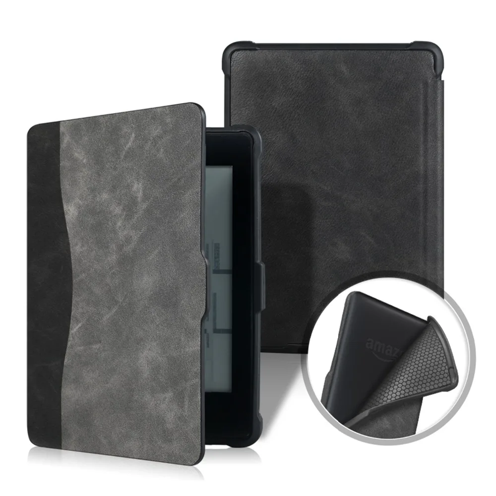 Kindle Paperwhite 1 2 3 Чехол, Магнитный чехол из искусственной кожи на переднюю панель из ТПУ для Amazon Kindle Paperwhite до Funda