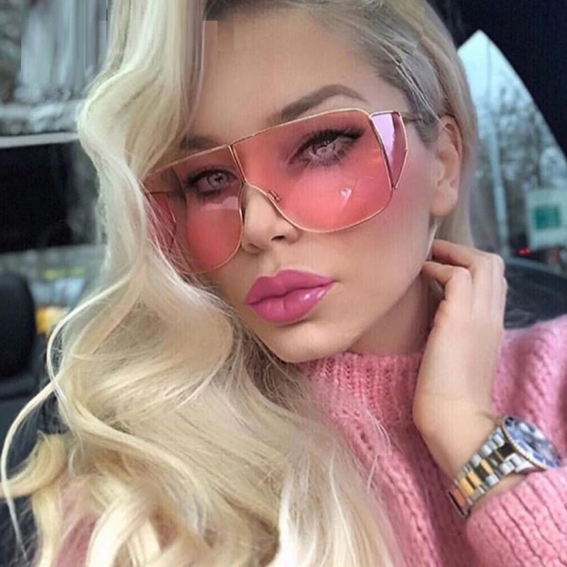 RFOLVE оригинальный дизайн большая коробка квадратные женские солнцезащитные очки