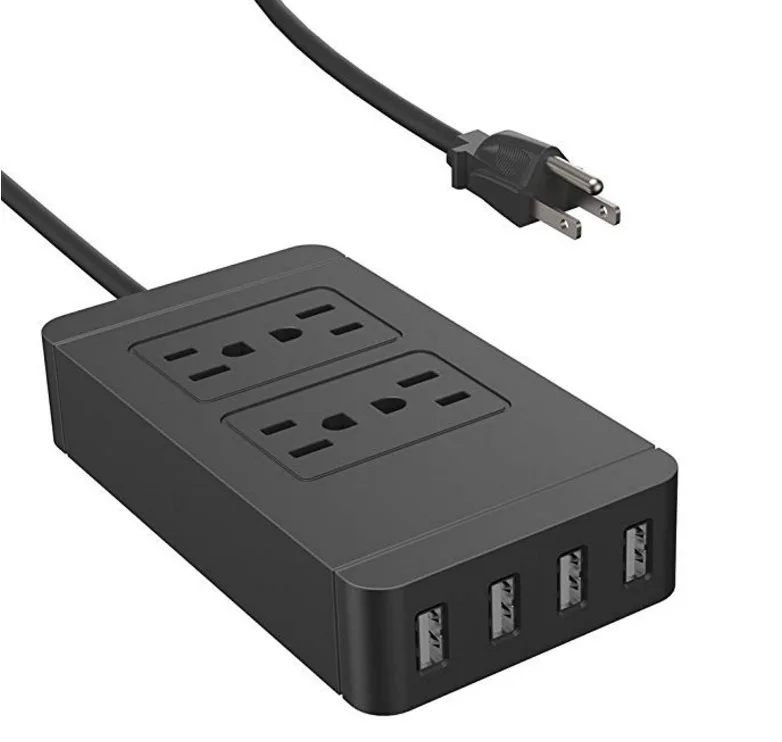 Розетка с удлинителем питания 4USB компьютерная башня многофункциональная