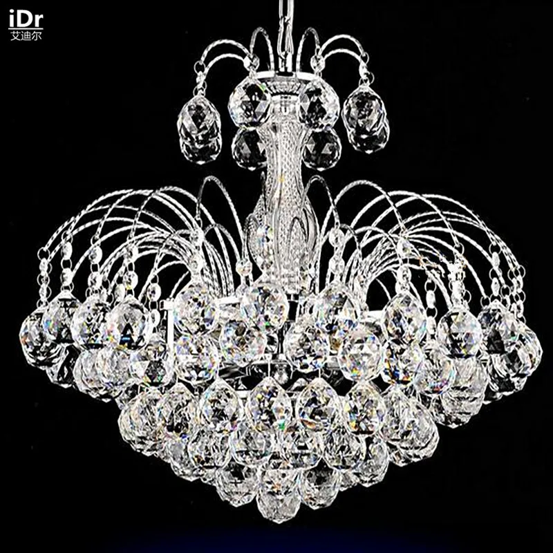 Простая и современная светодиодная хрустальная лампа для ресторана спальни