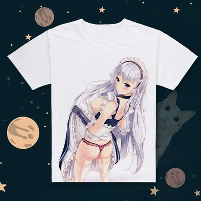 Горячая игра Azur Лэйн cos HMS Белфаст юбка футболка с короткими рукавами крутые футболки летние топы - Цвет: 11