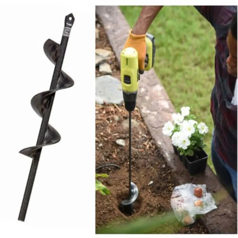 

Auger Drill Garden Grass Plug Plant Flower Bulb 4*22/4*45 9 Inch Rapid Planter Hole drill Augers Hole Digger for Hex Drive Drill