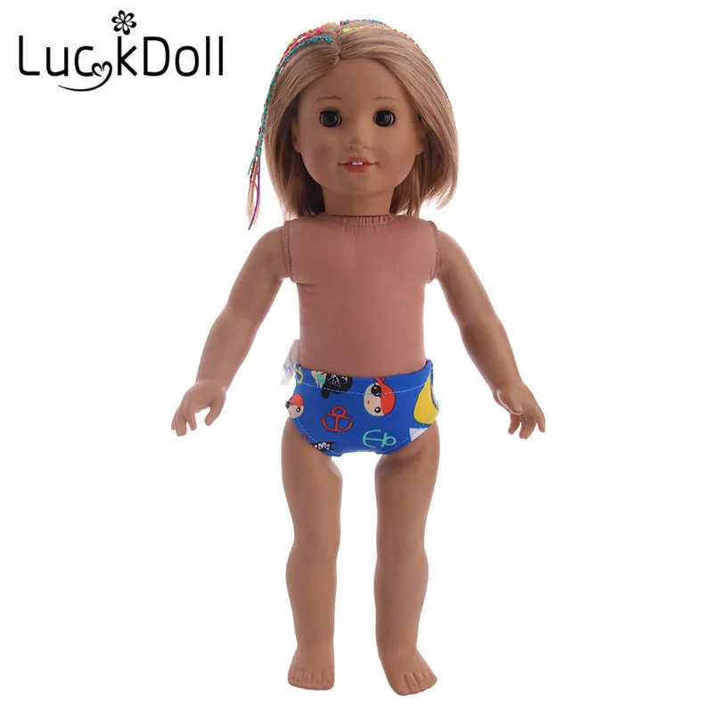 Модное нижнее белье LUCKDOLL с принтом подходит для 18 дюймовых американских кукол 43