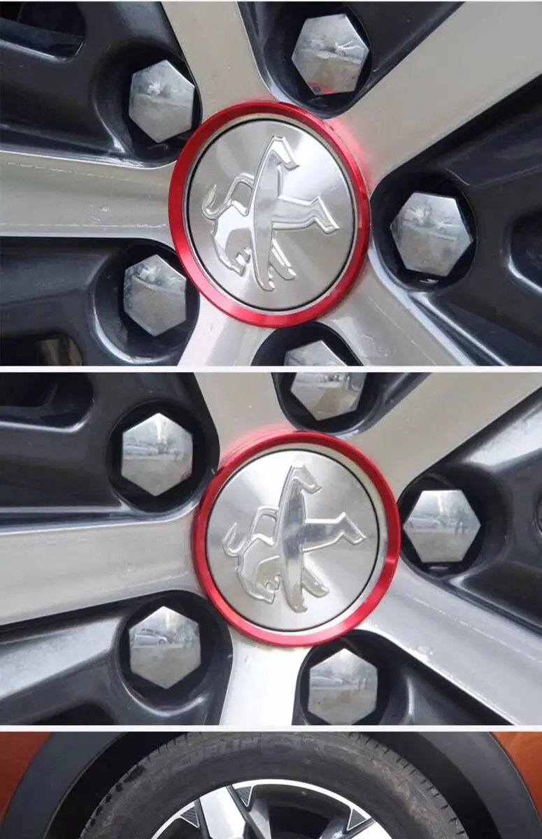 Автомобильные колеса колесо круг крышка отделка наклейки для Peugeot 2008 3008 4007 4008 5008