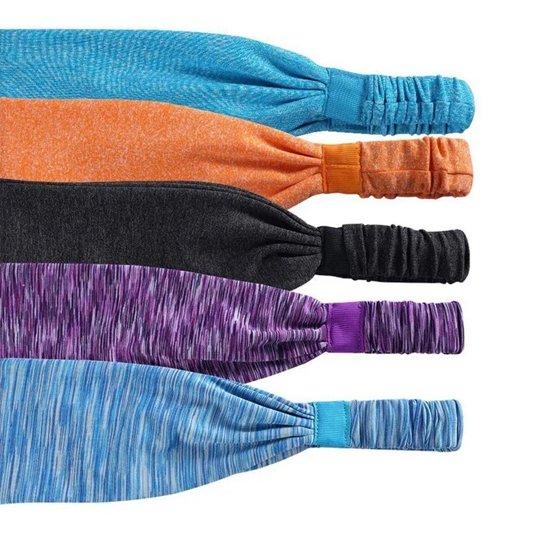 

Fitness Yoga Headband Wide Sweat Absorption Quick Drying Sweatband Hairband Scarf