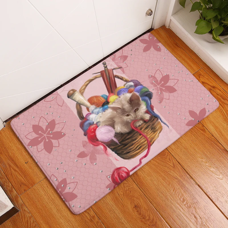 Придверные коврики милые с рисунком животных напольные для кухни и ванной