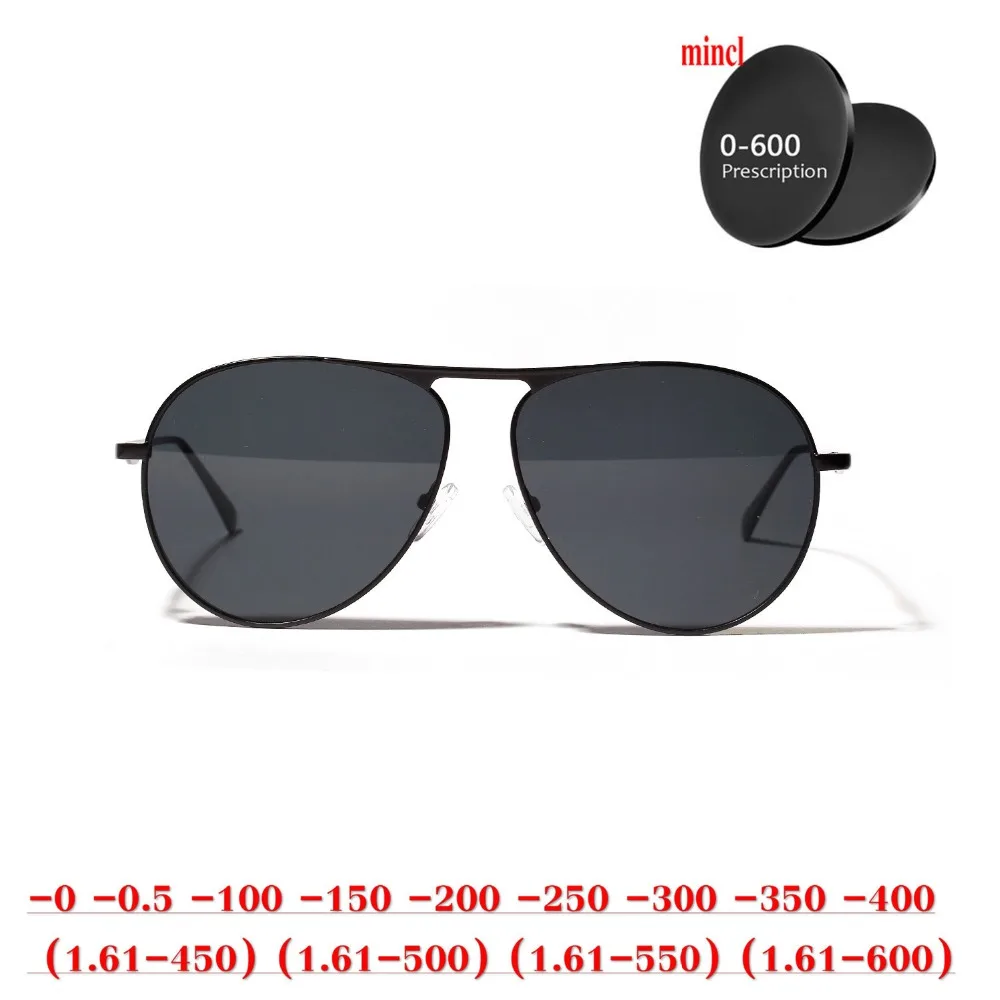 Мужские и женские поляризационные солнцезащитные очки для близорукости 0 600