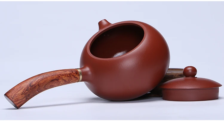 250 мл фиолетовая глина yixing Handgrip Чайник известный все ручной работы натуральная НЕОБРАБОТАННАЯ руда Dahongpao грязевой горшок Zisha Dian Hong черные чайники