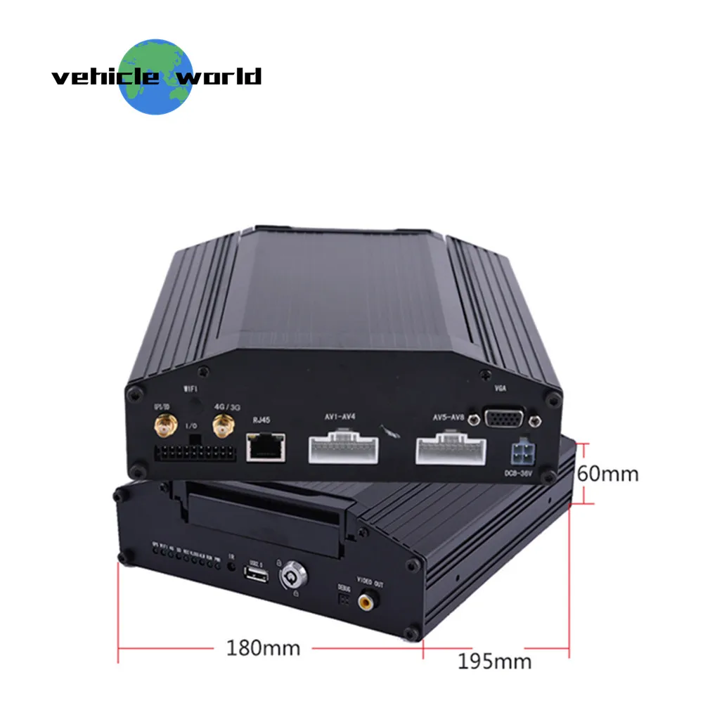 Школьный автобус прицеп грузовик такси автомобиль 1.0MP AHD 720P HDD 8Ch Мобильный DVR